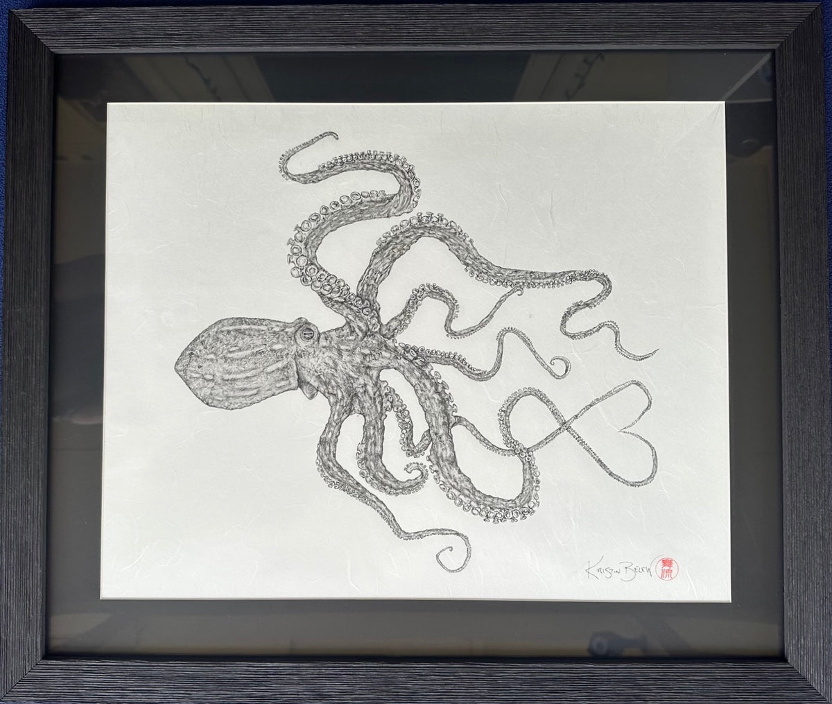 Kristin Belew: "Florence" The Octopus Gyotaku
