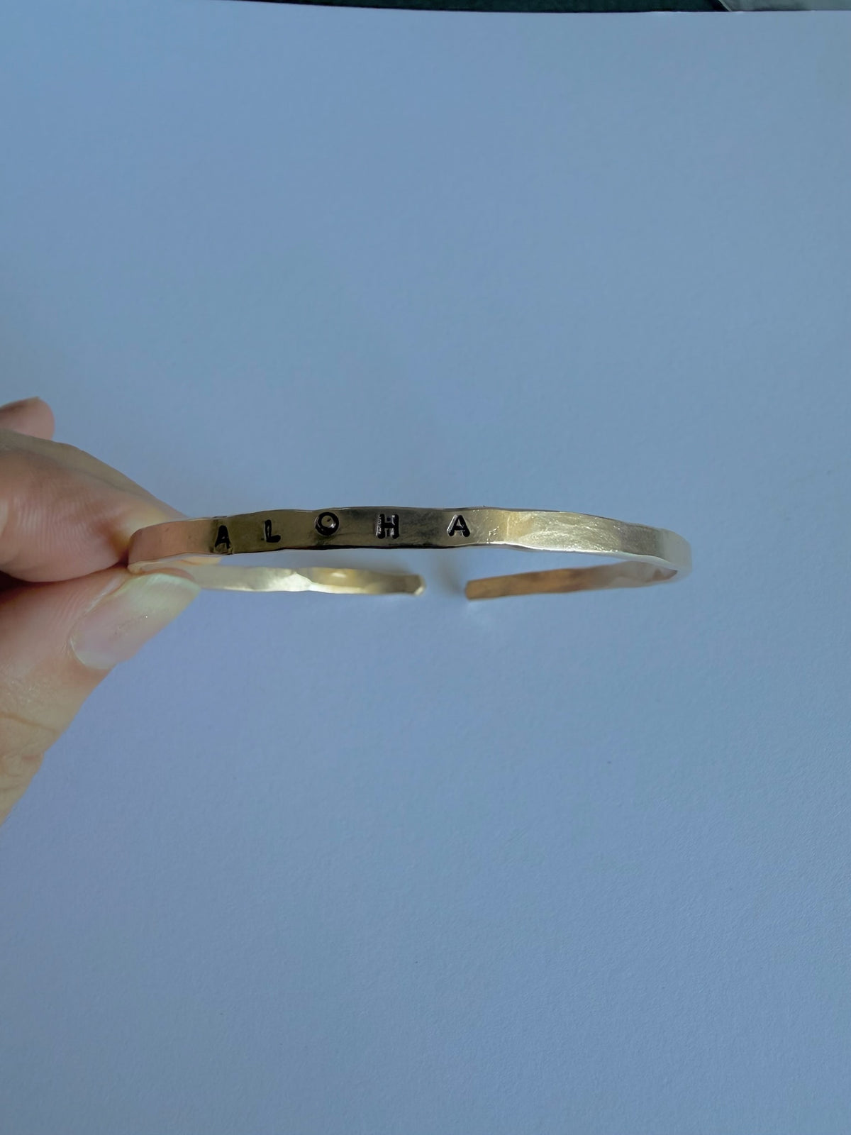 SOHOM Jewelry:  14K Gold Filled "Aloha" Bangle