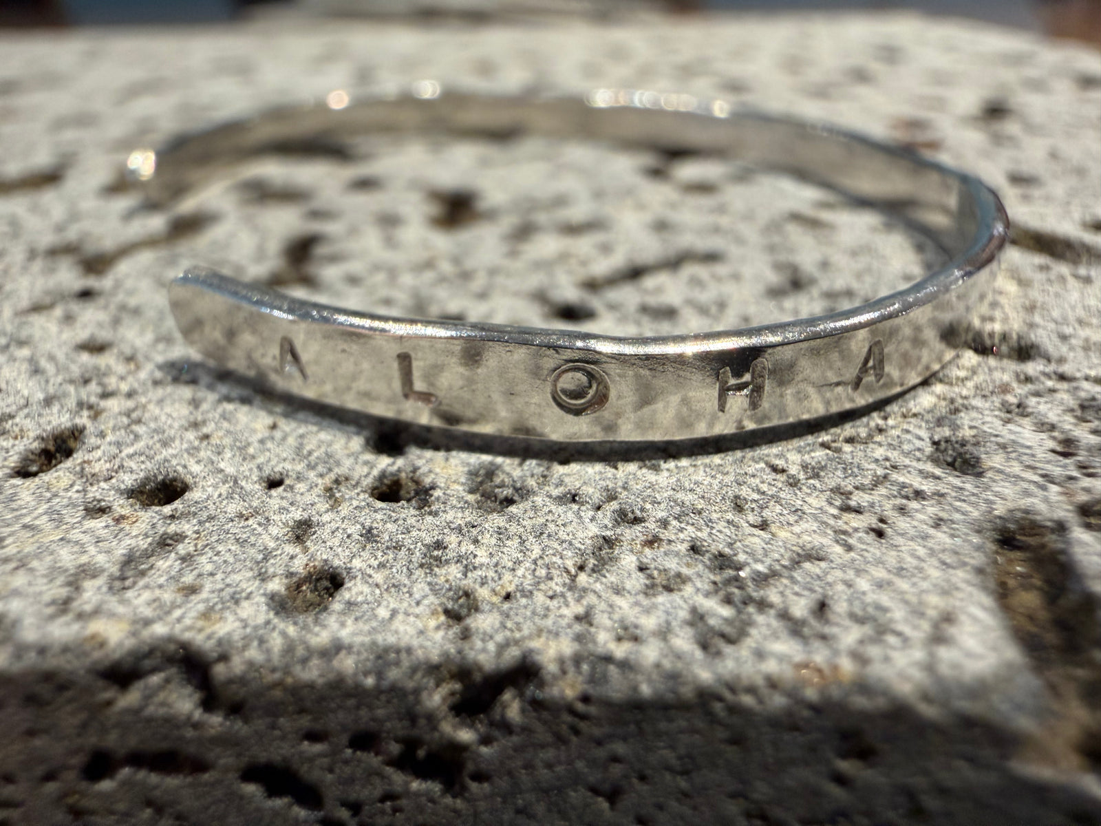 SOHOM Jewelry:  Sterling Silver "Aloha" Cuff