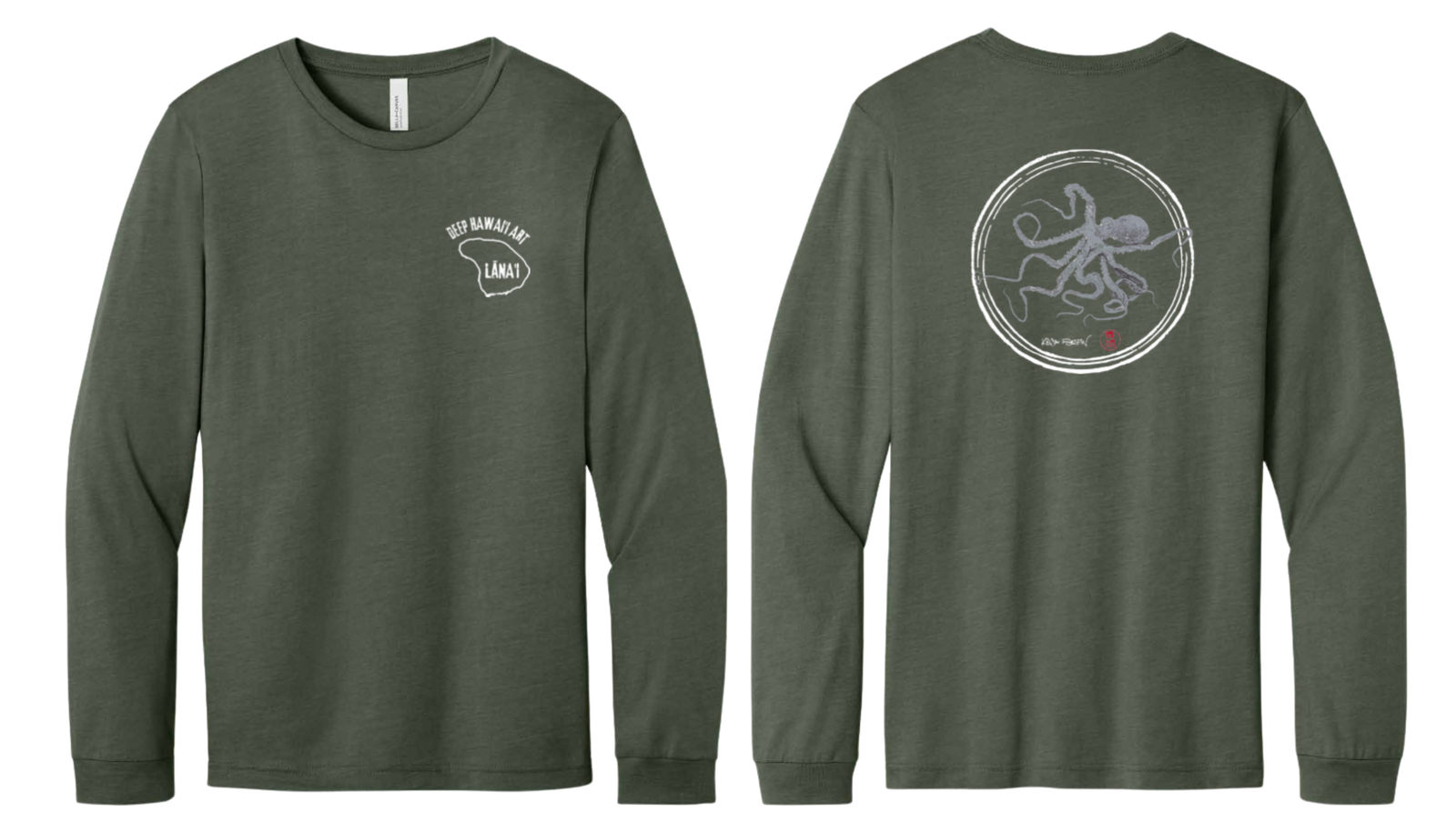 Circle Octopus Long Sleeve T- shirt