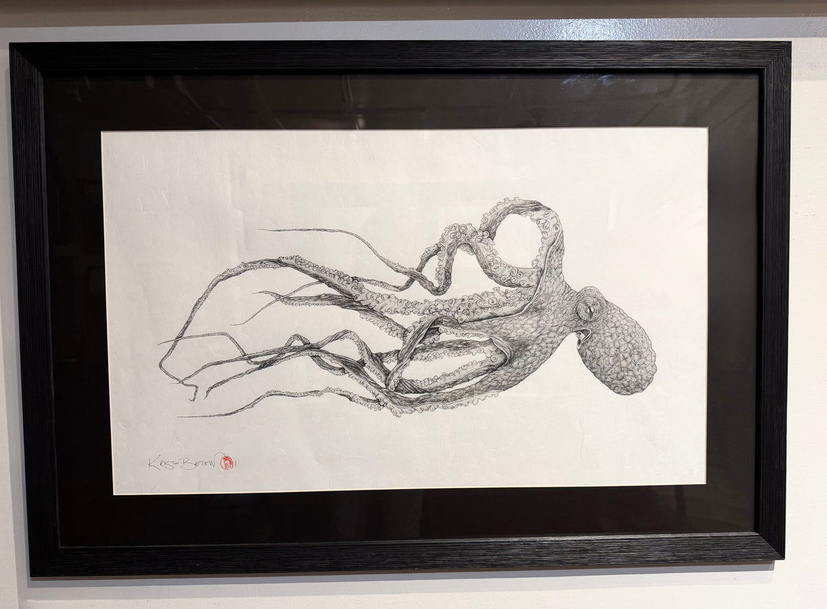 Kristin Belew: "Oz" The Octopus Gyotaku