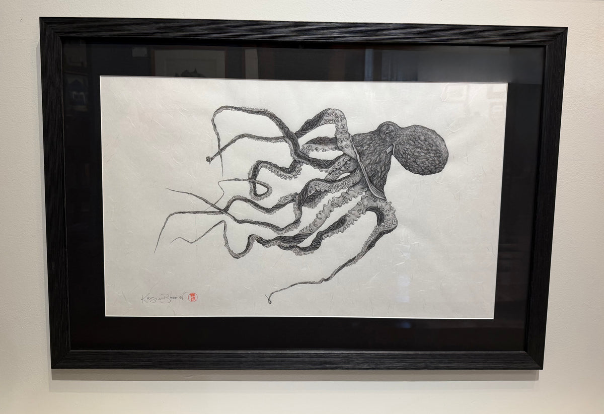 Kristin Belew: "Poʻohiwi" The Octopus Gyotaku