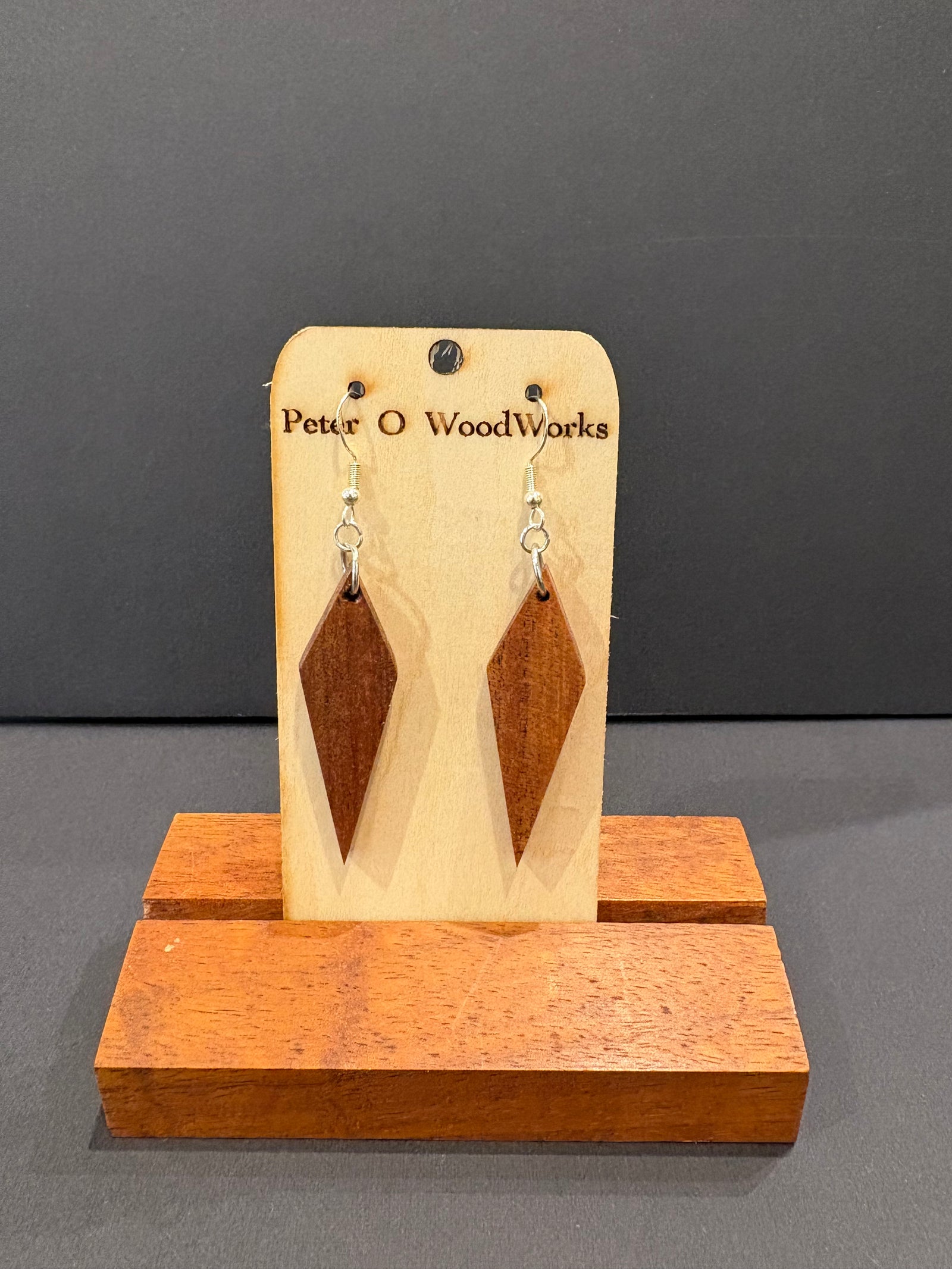 Peter Moran: Koa earrings - Arrow Heads