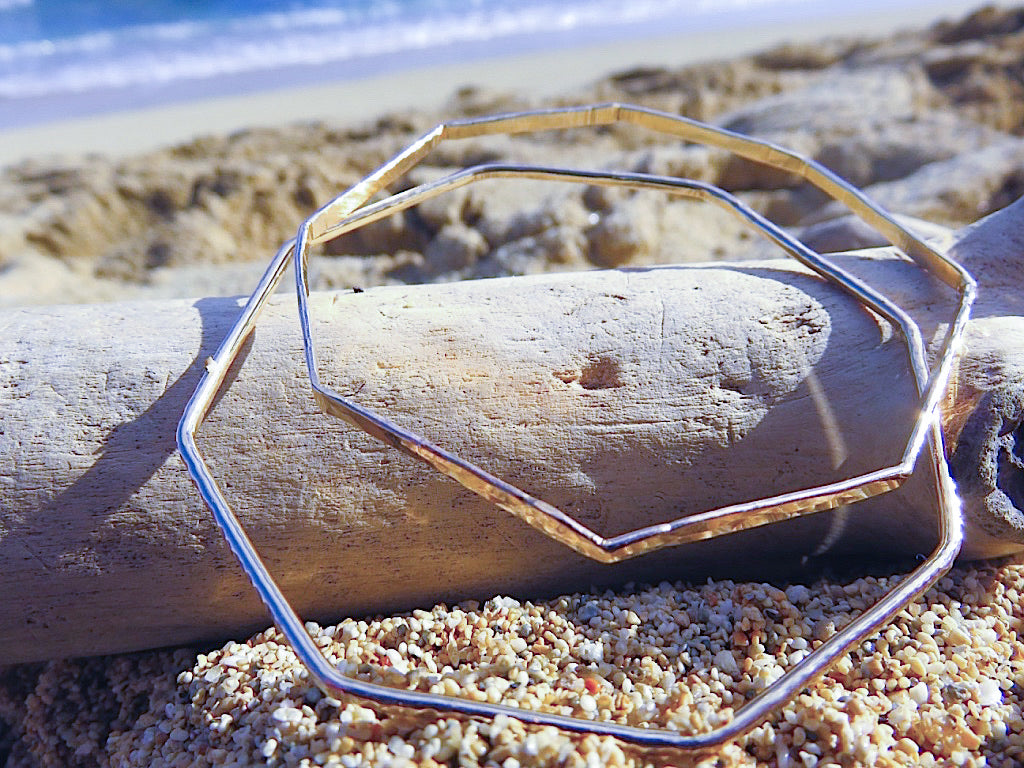 SOHOM Jewelry:  Sterling Silver "Octagon" Bangle