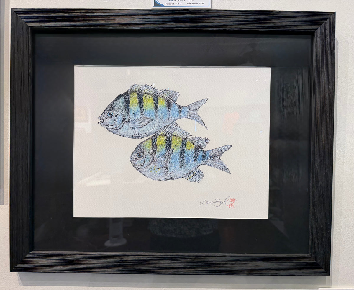 Kristin Belew: "SGT Pepper and Salt" the Sergeant Majors Gyotaku