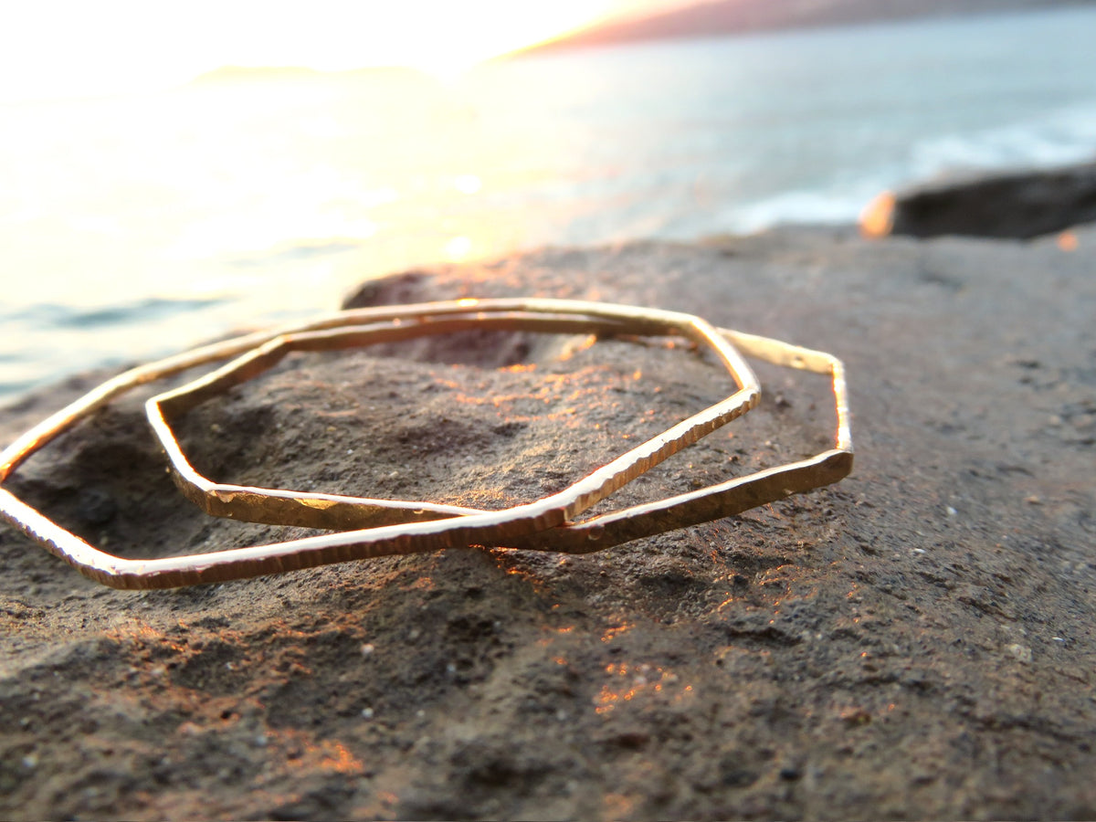 SOHOM Jewelry:  14K Gold Filled "Octagon" Bangle