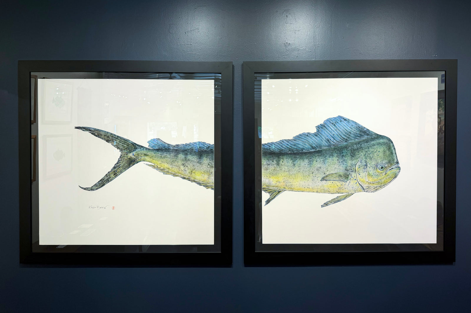 Kristin Belew: "Dustinʻs Mahi" Diptych