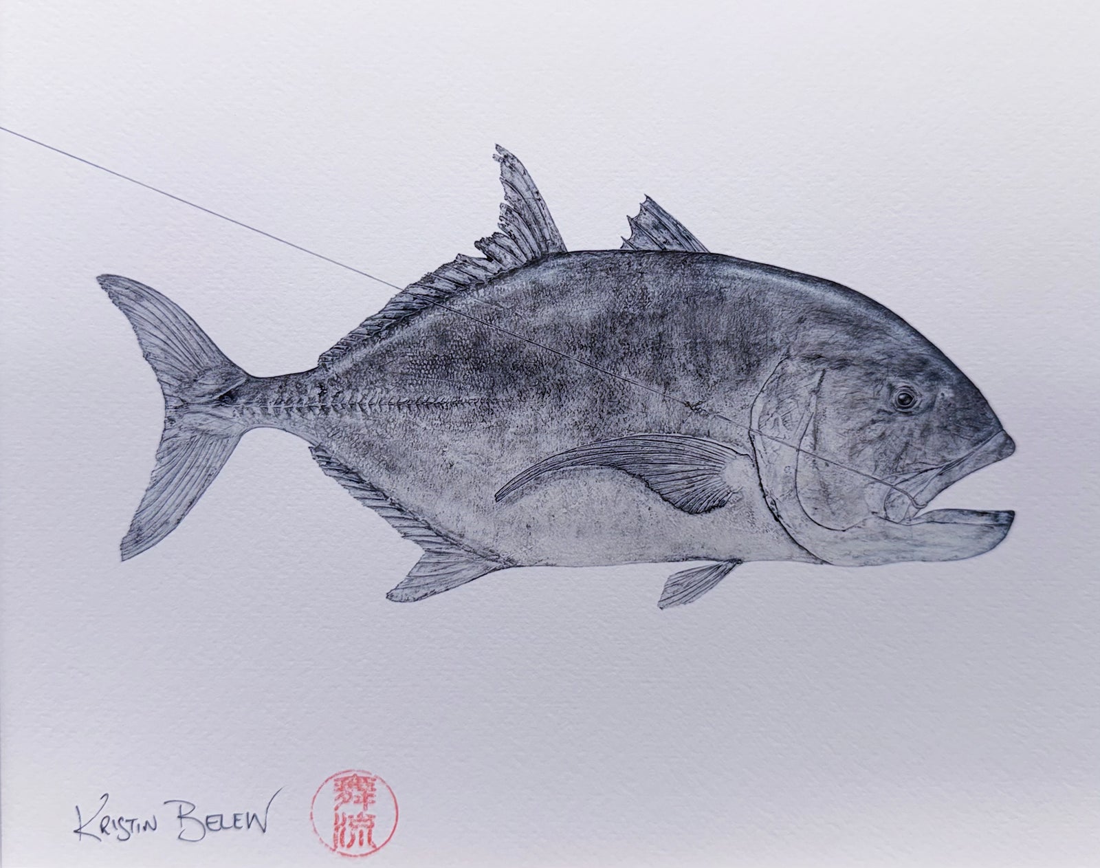 Ready-to-Frame Prints: Kristin Belew "Aaronʻs Ulua"