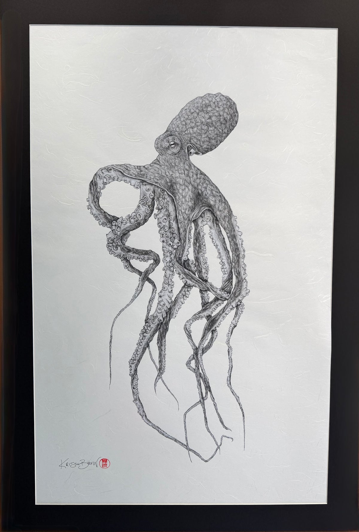 Kristin Belew: "Oz" The Octopus Gyotaku