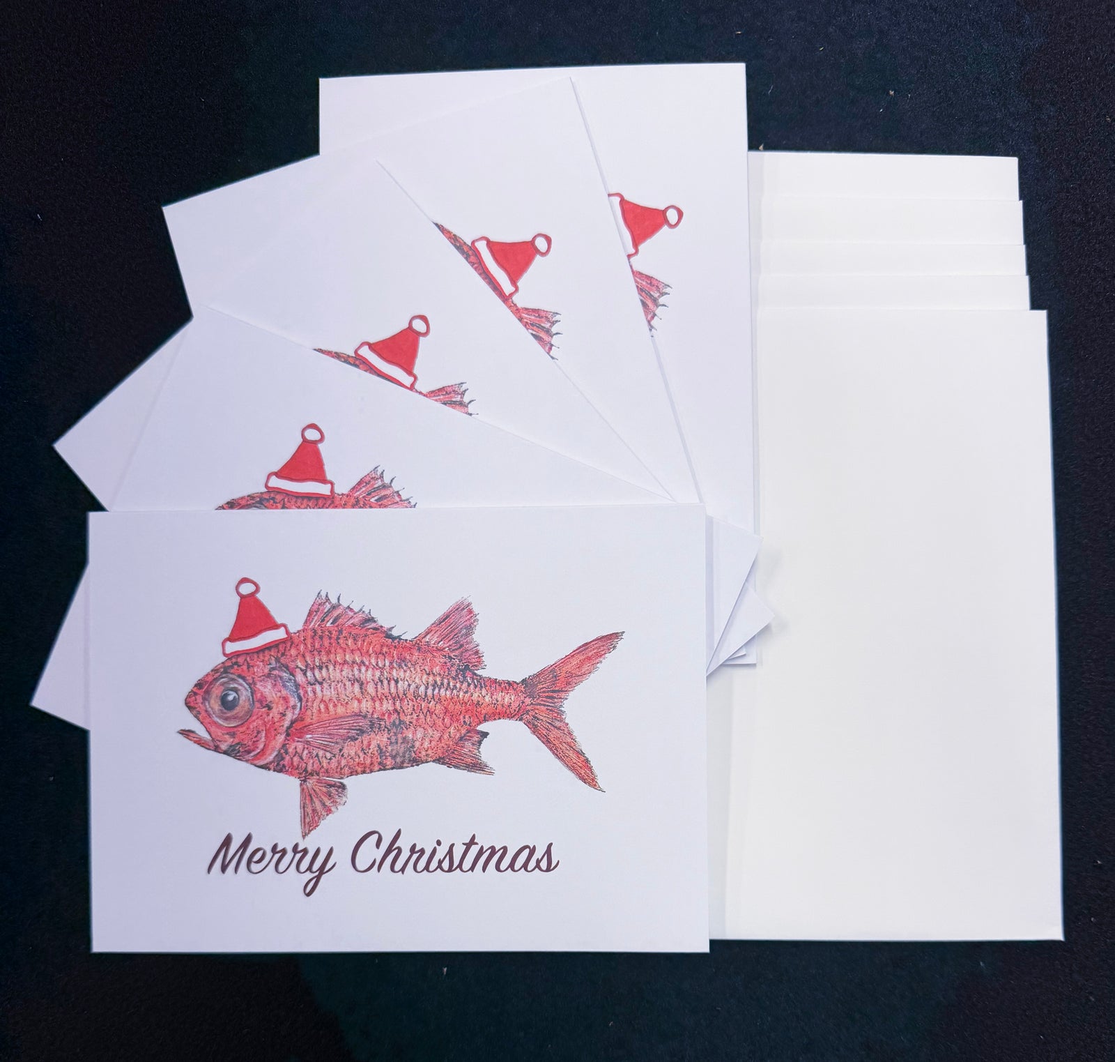 Deep Hawaii Art Greeting Cards 5 Pack Menpachi Christmas Cards