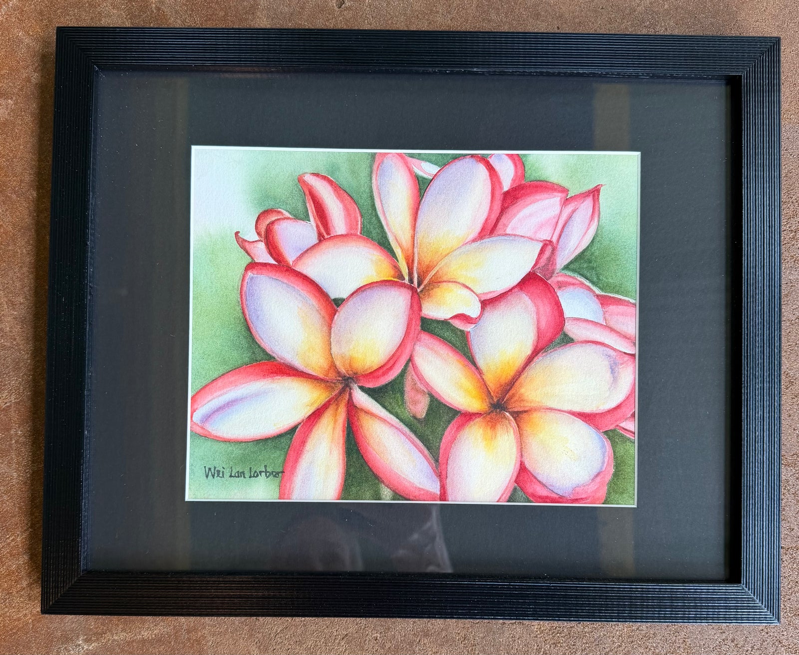 Wei Lan Lorber: "Triple Beauties" Framed