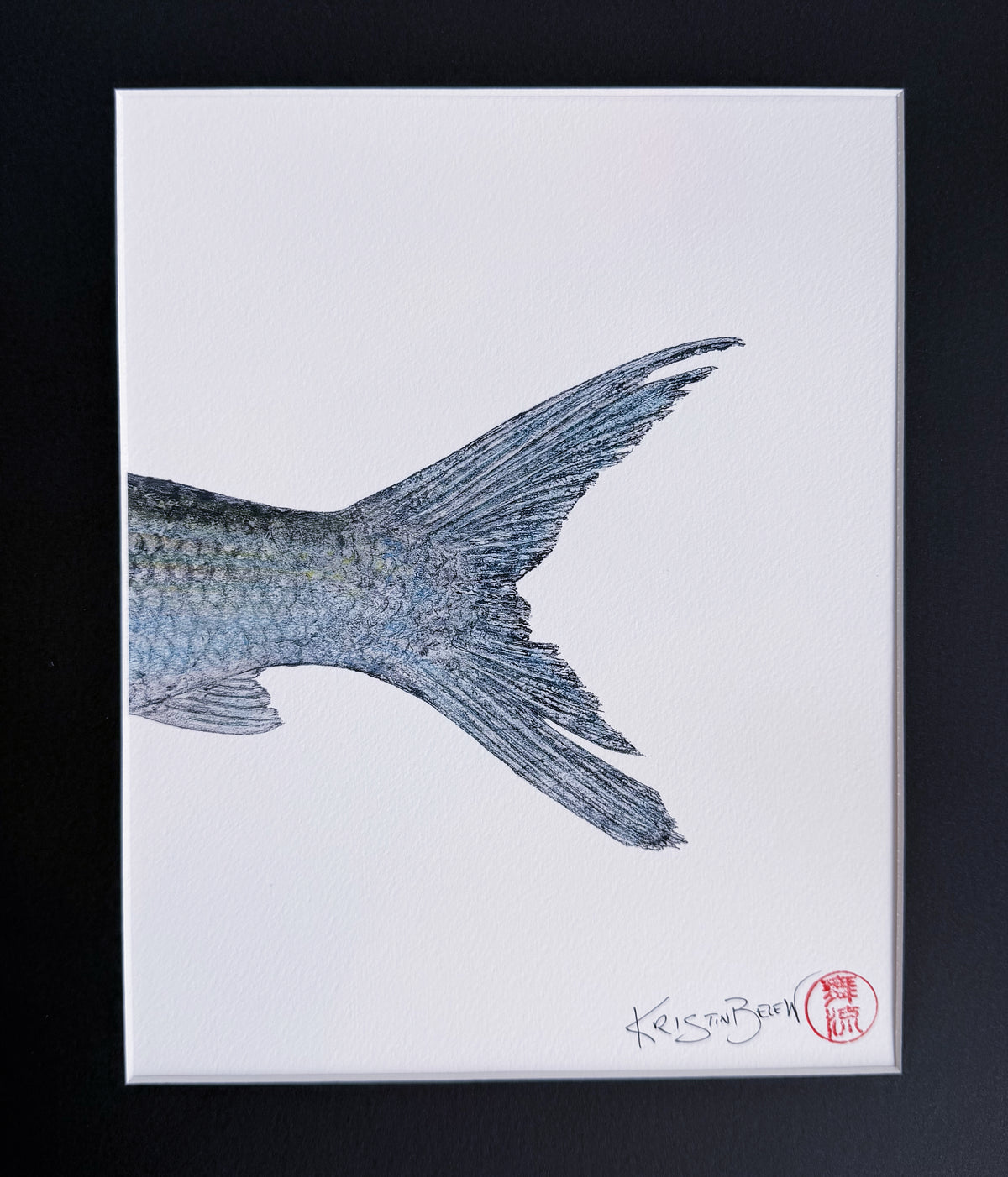 Ready-to-Frame Prints: Kristin Belew "Just the Tail" Bonefish- Peytonʻs