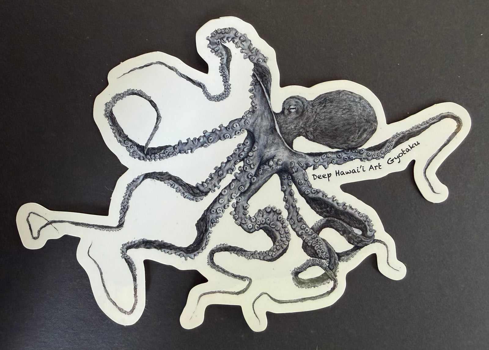 Deep Hawaii Art Sticker Octopus- Tako Bob