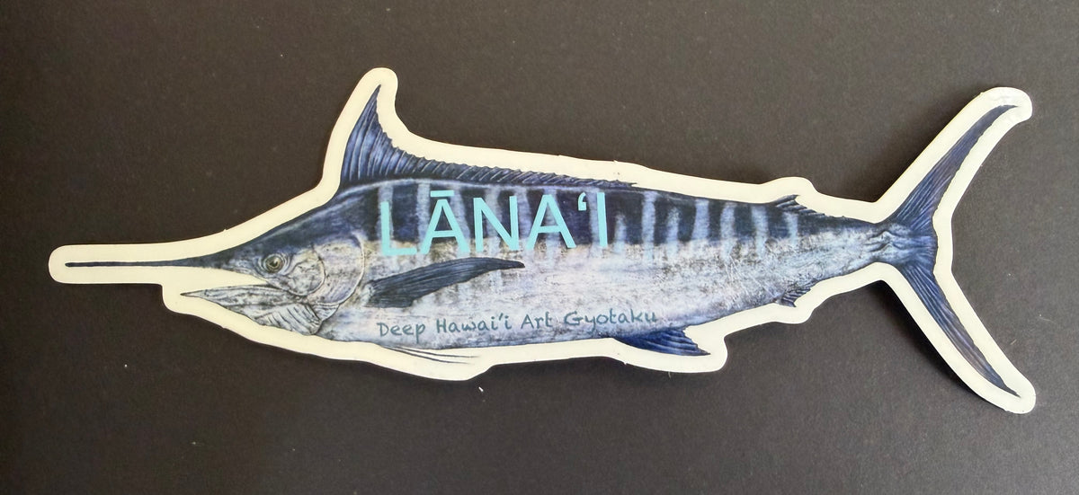 Deep Hawaii Art Sticker Marlin- Marge