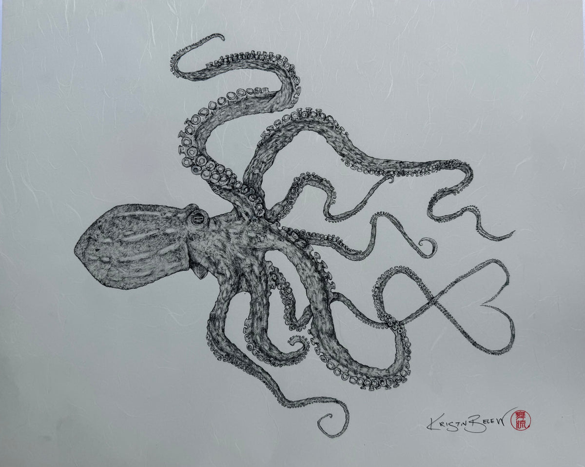 Kristin Belew: "Florence" The Octopus Gyotaku