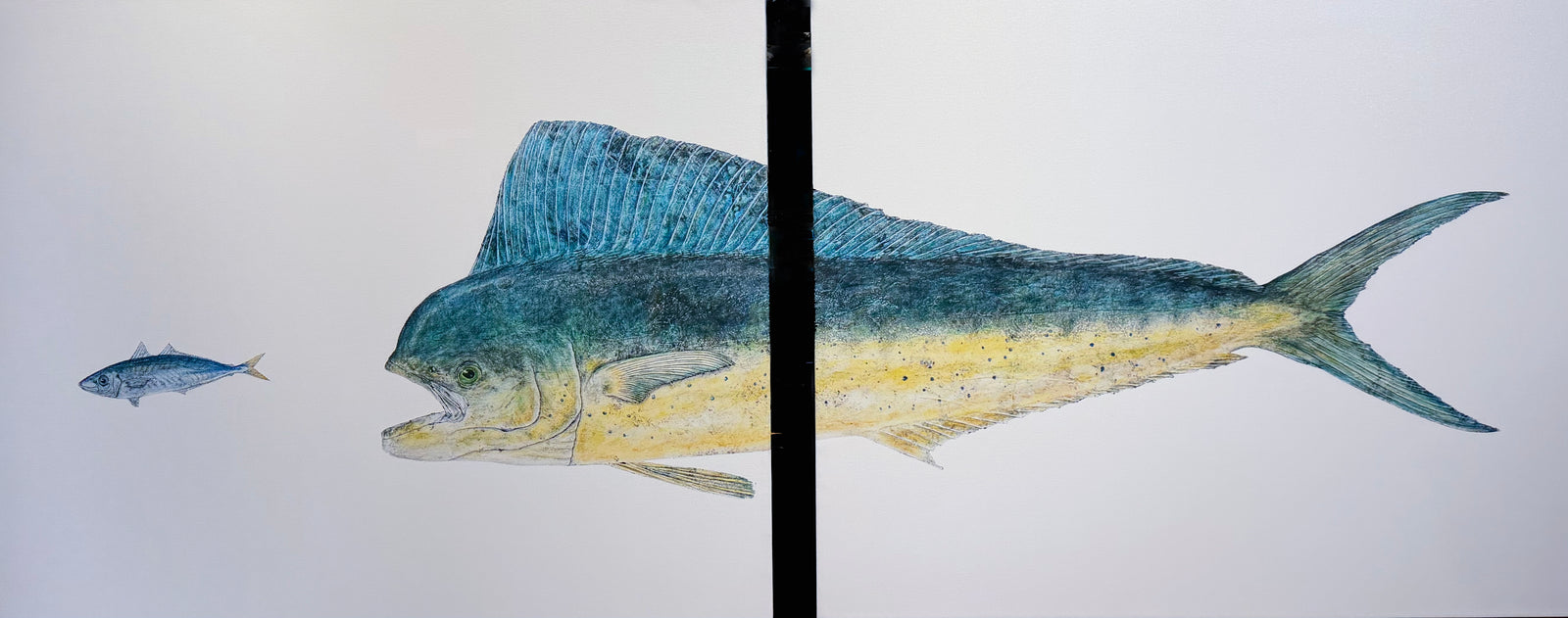 Kristin Belew: "Schmitʻs Mahi" DIPTYCH on Canvas
