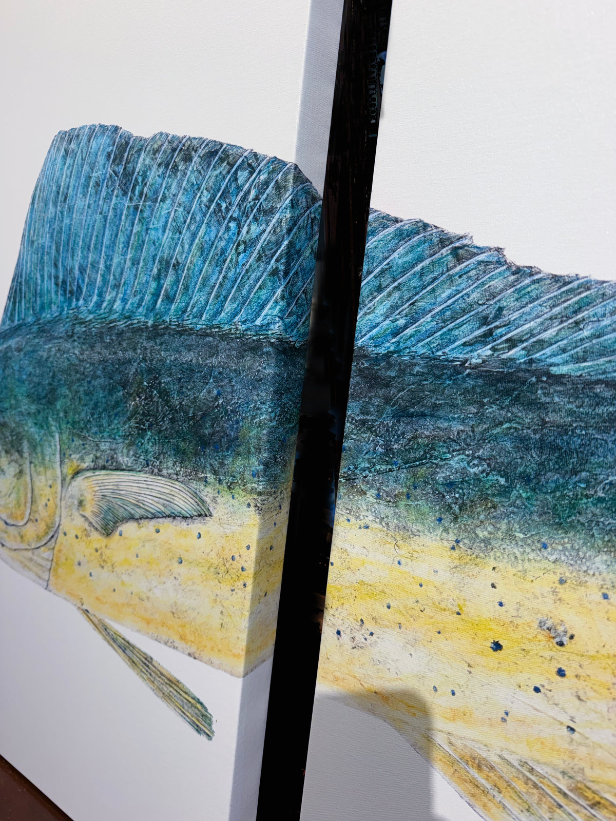Kristin Belew: "Schmitʻs Mahi" DIPTYCH on Canvas