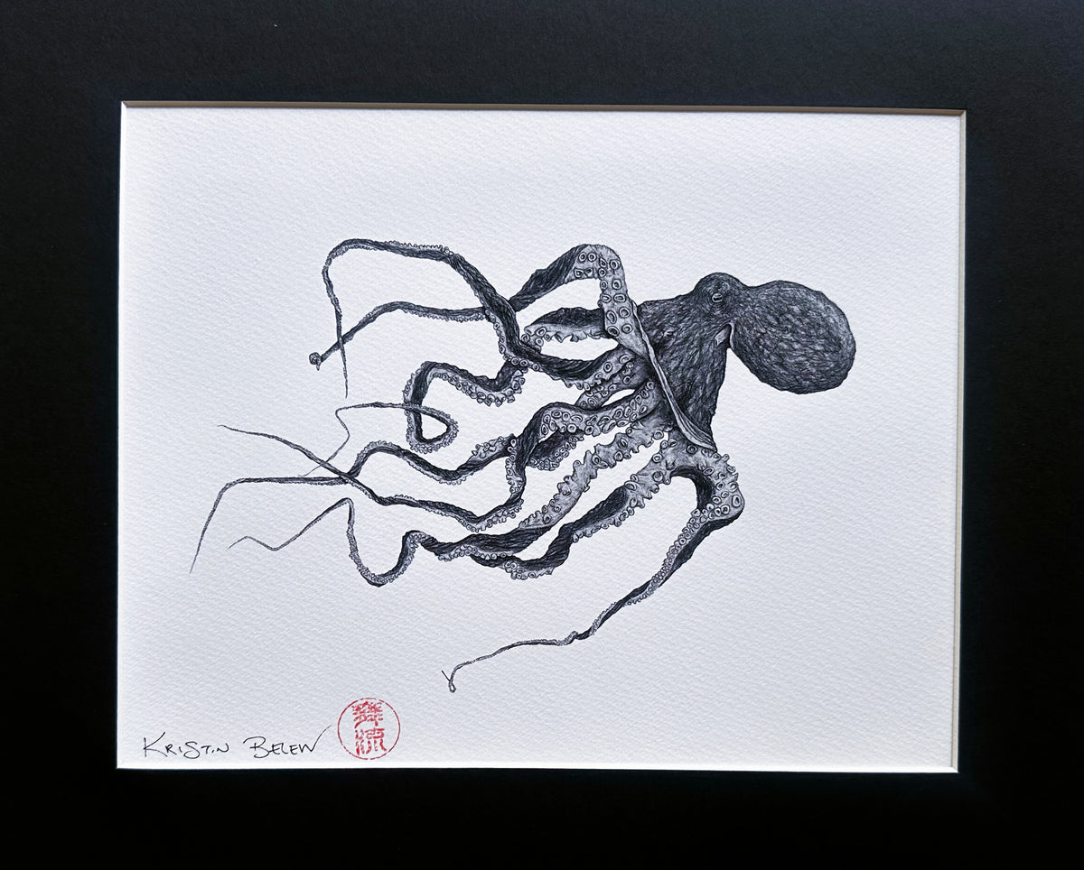Ready-to-Frame Prints: Kristin Belew "Poʻohiwi" the Octopus