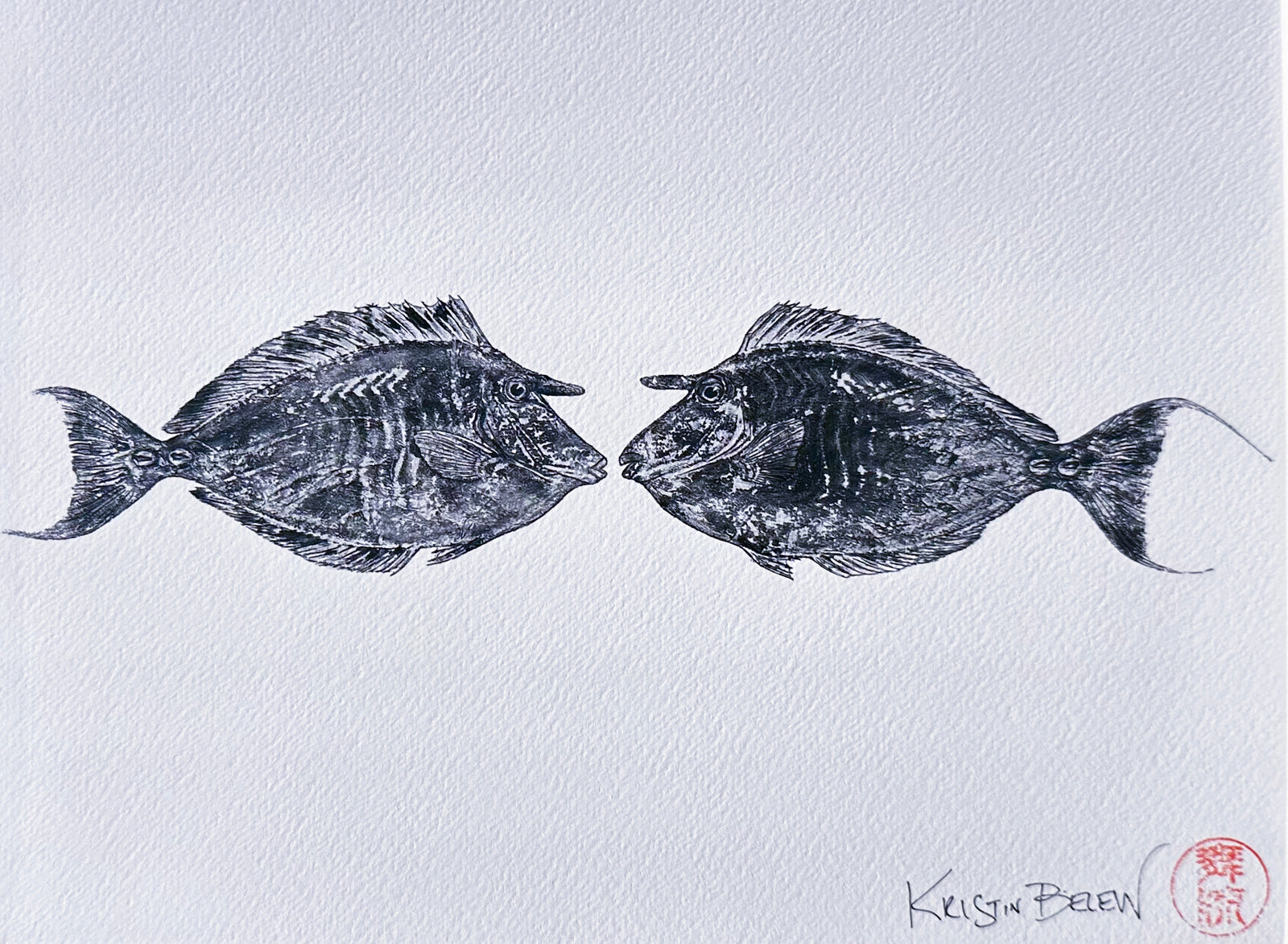 Ready-to-Frame Prints: Kristin Belew "Kissing Kalas"