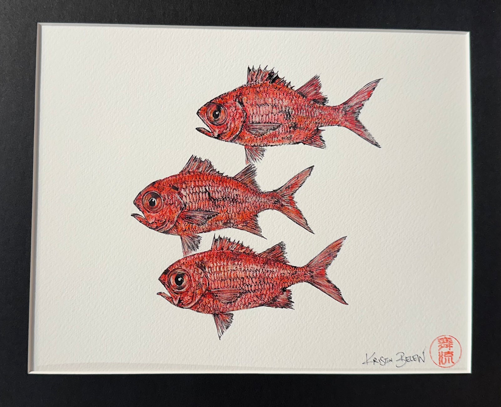 Ready-to-Frame Prints: Kristin Belew "Triple Menpachi" 11x14