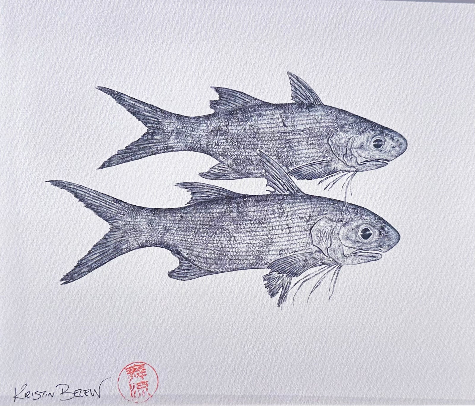 Ready-to-Frame Prints: Kristin Belew "Boweʻs Moi"  11x14
