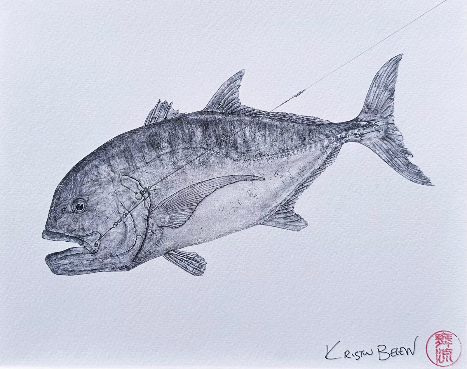 Ready-to-Frame Prints: Kristin Belew "Thomasʻ Ulua" 11x14