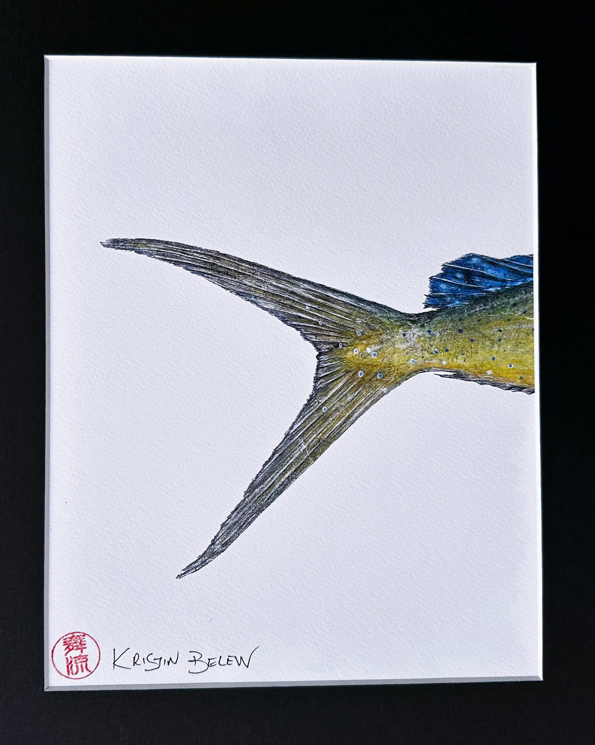 Ready-to-Frame Prints: Kristin Belew "Just the Tail" Mahi- Geraldine