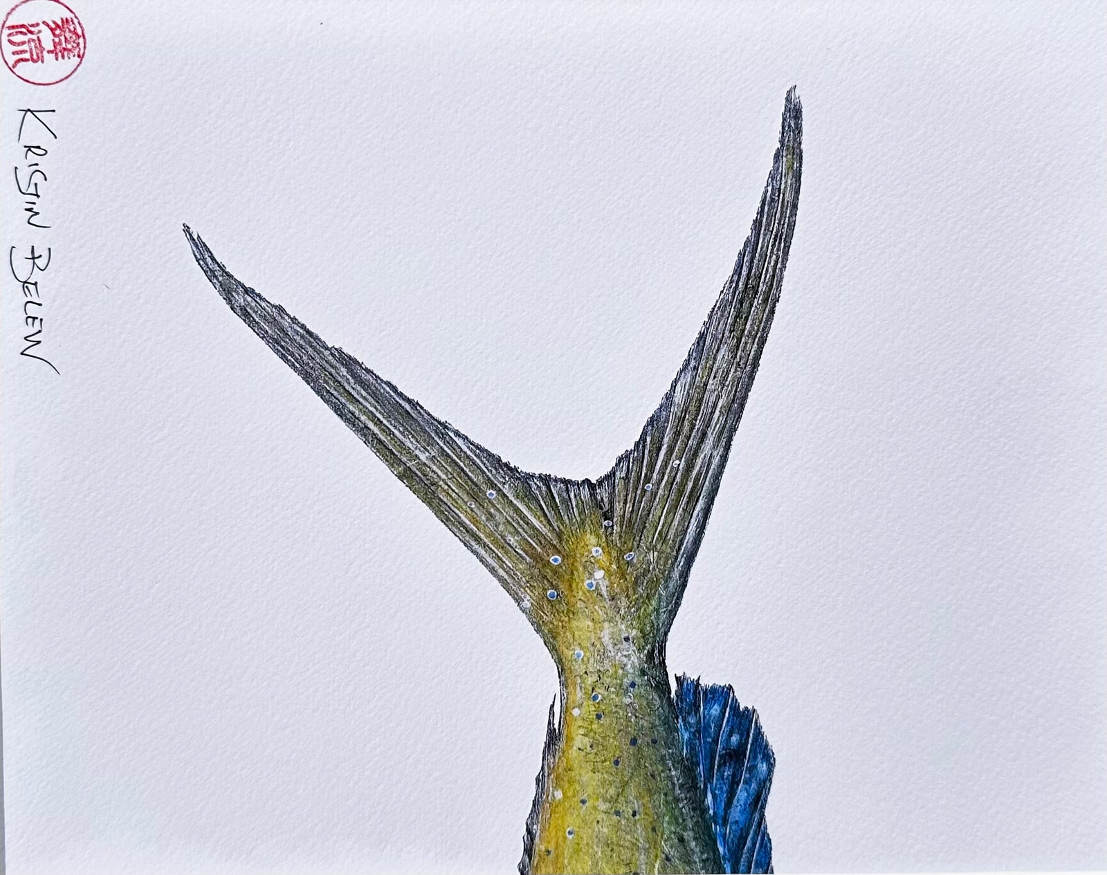 Ready-to-Frame Prints: Kristin Belew "Just the Tail" Mahi- Geraldine