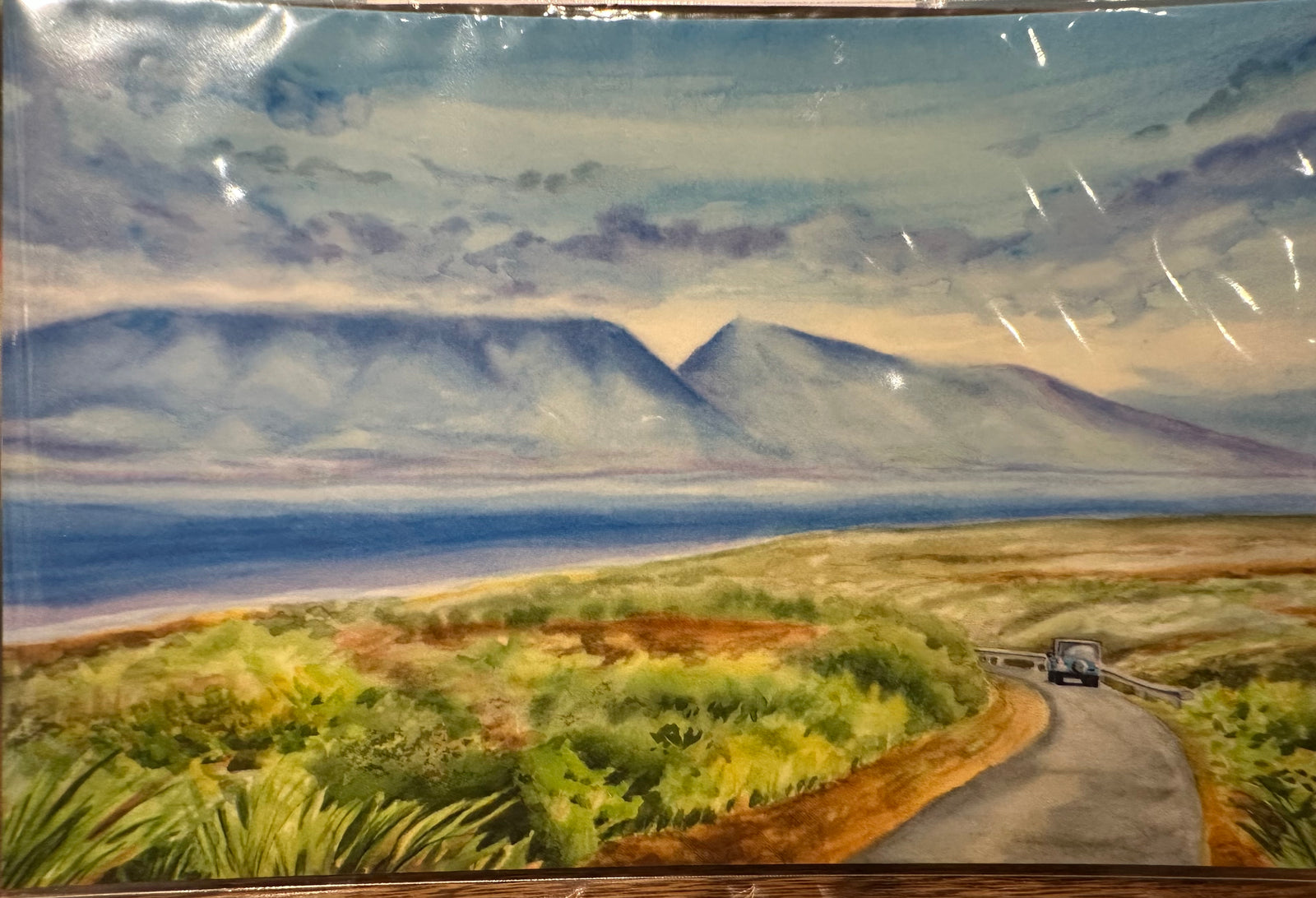 Poshiki: Scene of Otherside of Lana'i Postcard