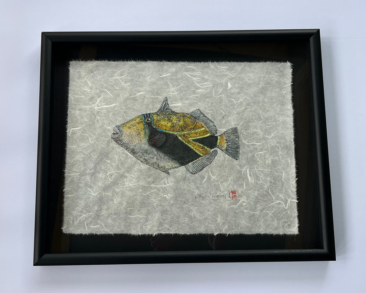 Kristin Belew: "Lilʻ Nas" the Humuhumunukunukuapuaʻa original Gyotaku