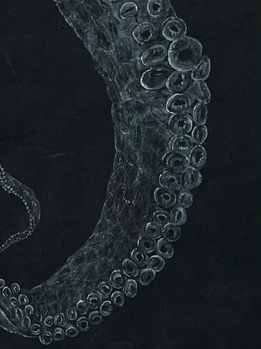Kristin Belew: "Strength" Octopus Arm Gyotaku