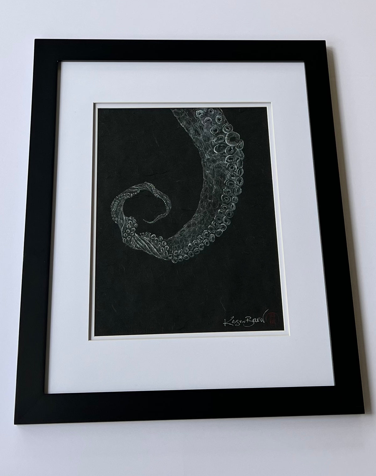 Kristin Belew: "Strength" Octopus Arm Gyotaku