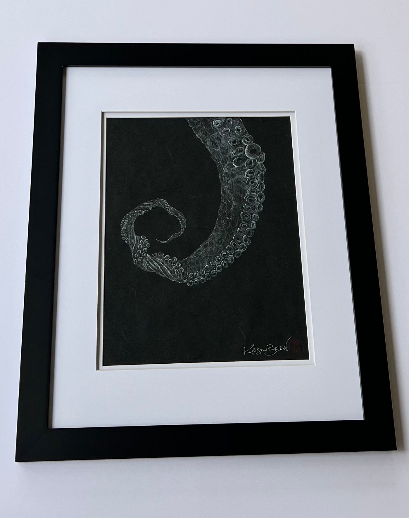 Kristin Belew: "Strength" Octopus Arm Gyotaku