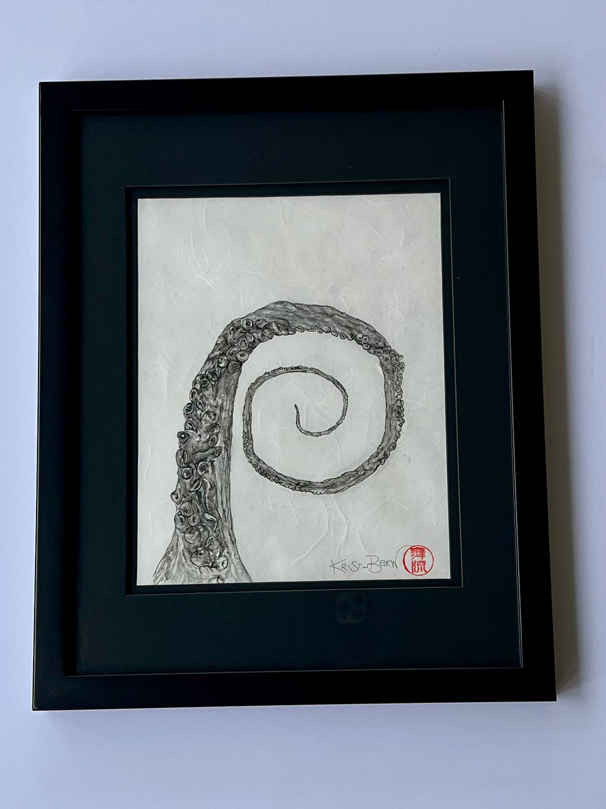 Kristin Belew: "Form" Octopus Arm Gyotaku