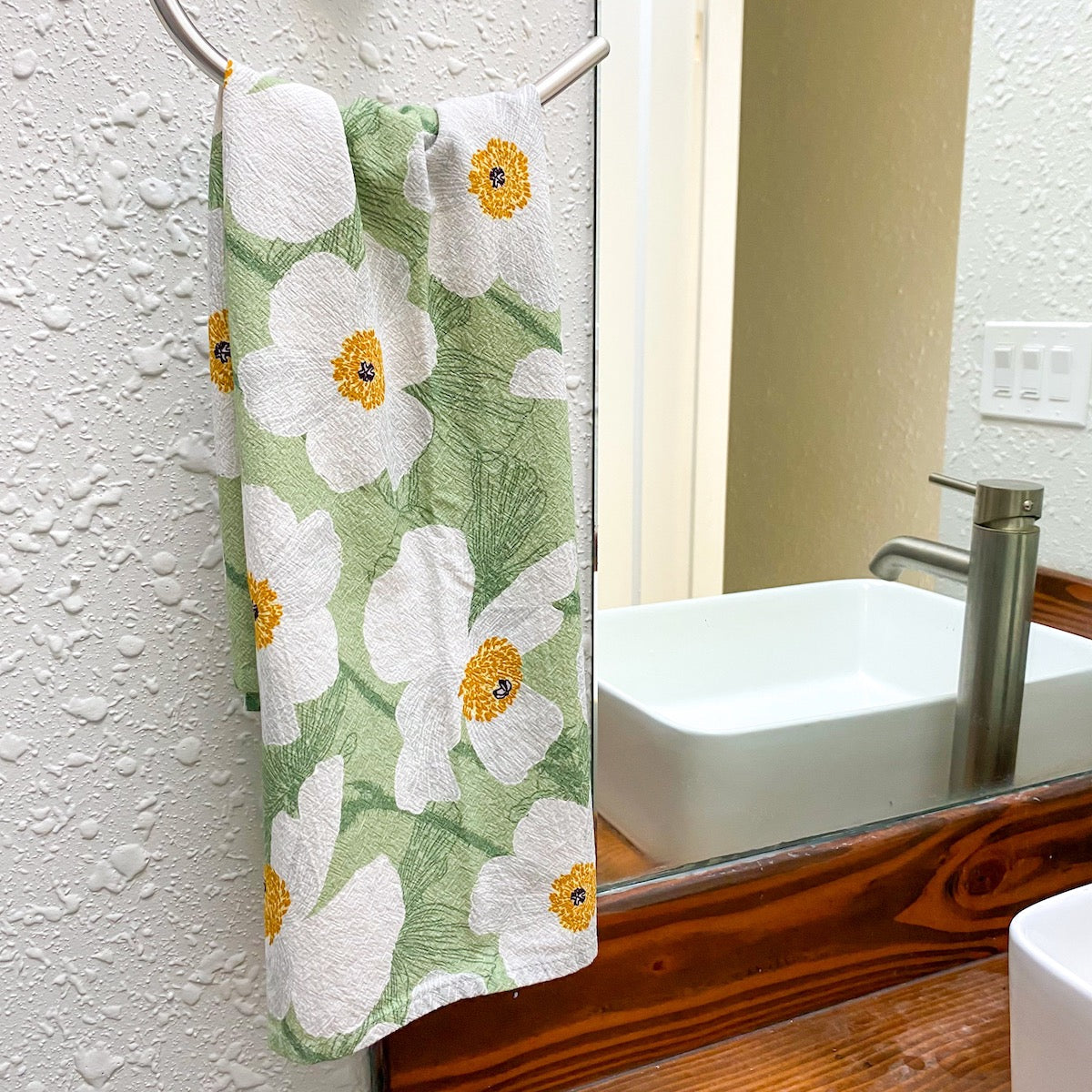 Hinu Rise: Pua Kala Flowers Tea Towel