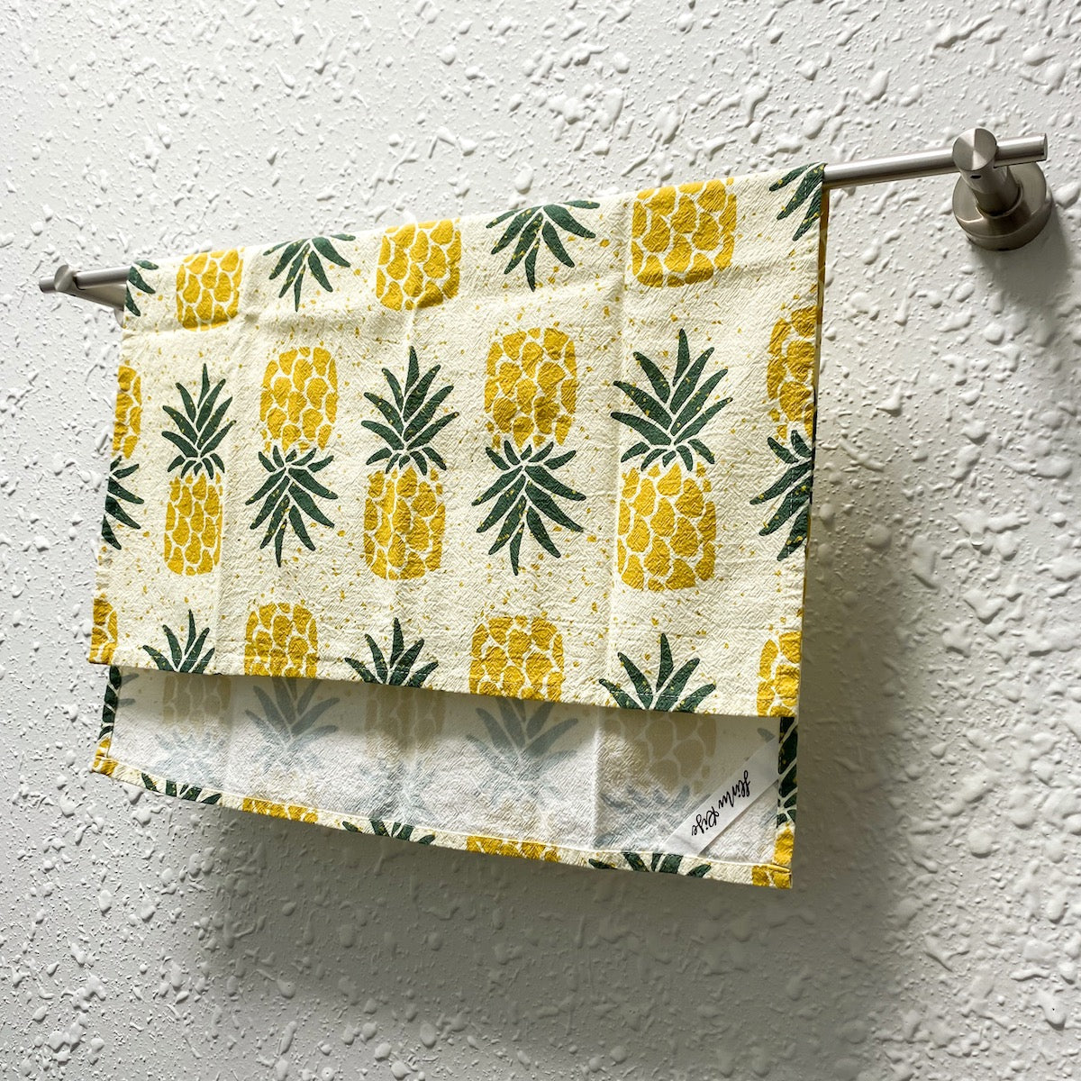 Hinu Rise: Lanai Pineapple Yellow Tea Towel