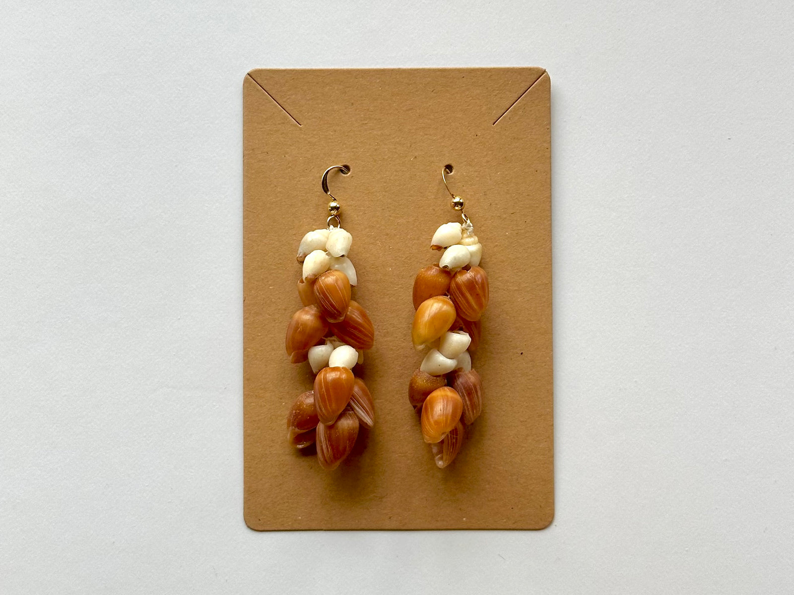 Mario Cervantes: Lana`i Momi & Poleho Shell Earrings