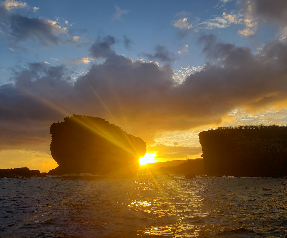 Kristin Belew: Metal Photo "Pu'u Pehe Sunset"