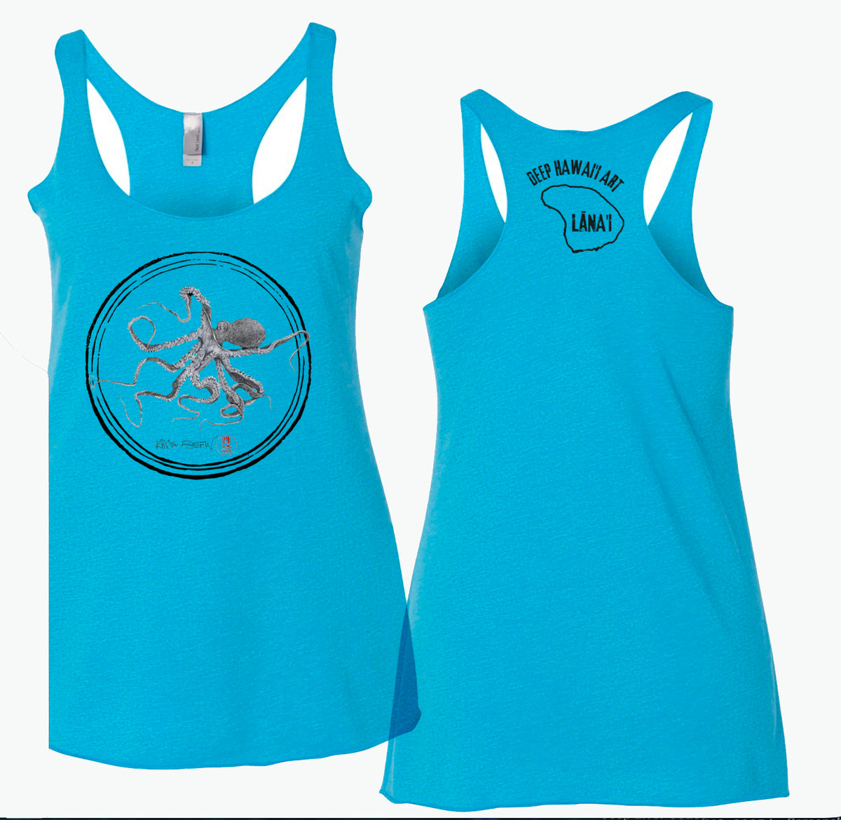Womenʻs Circle Octopus Tank Tops