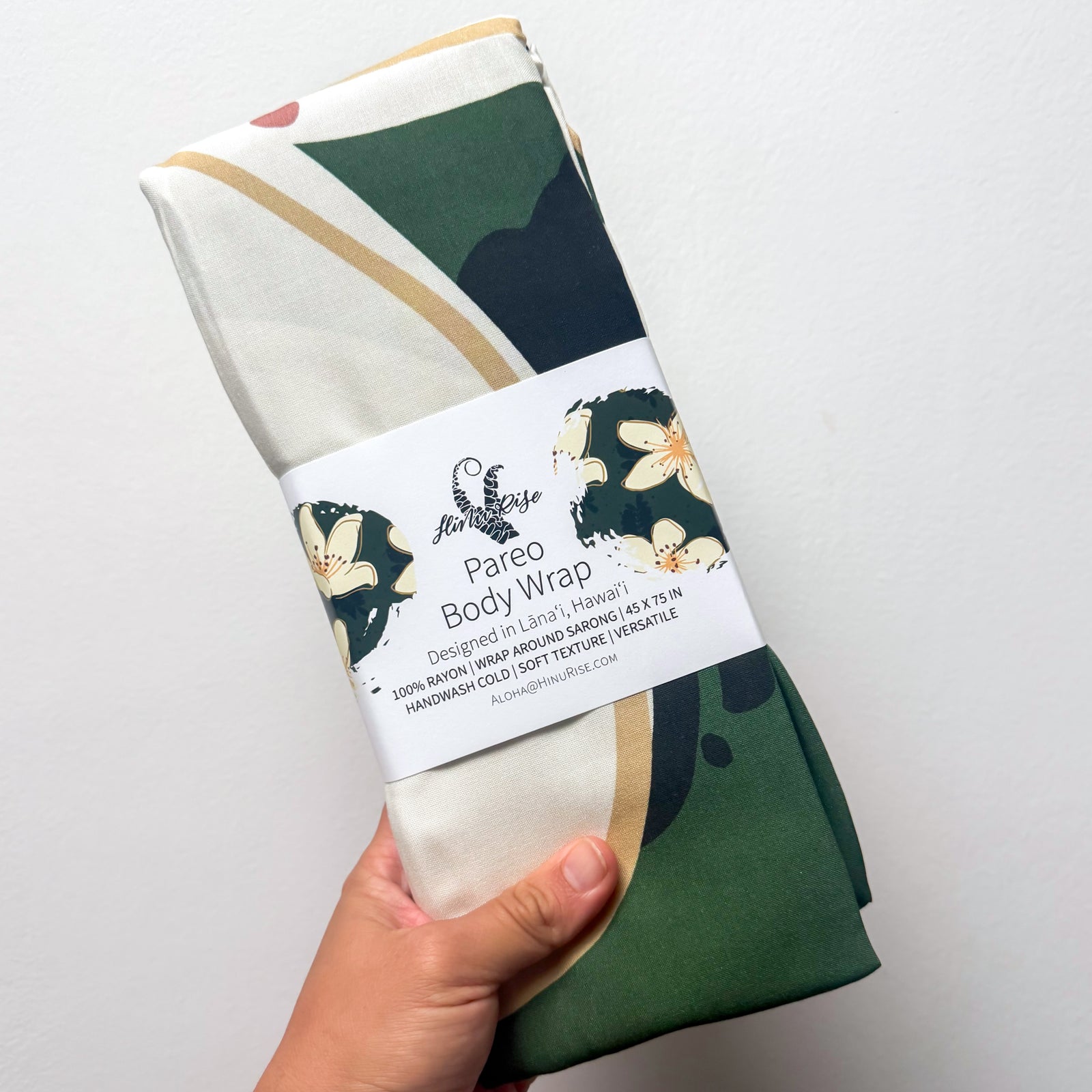 Hinu Rise: Ulei Green Hero Pareo (Body Wrap)