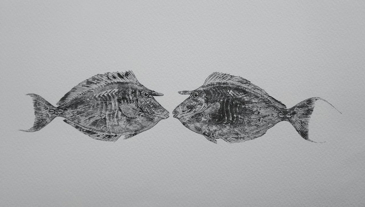 Kristin Belew: "Kissing Kalas" (Unicorn Fish) Embellished Repro