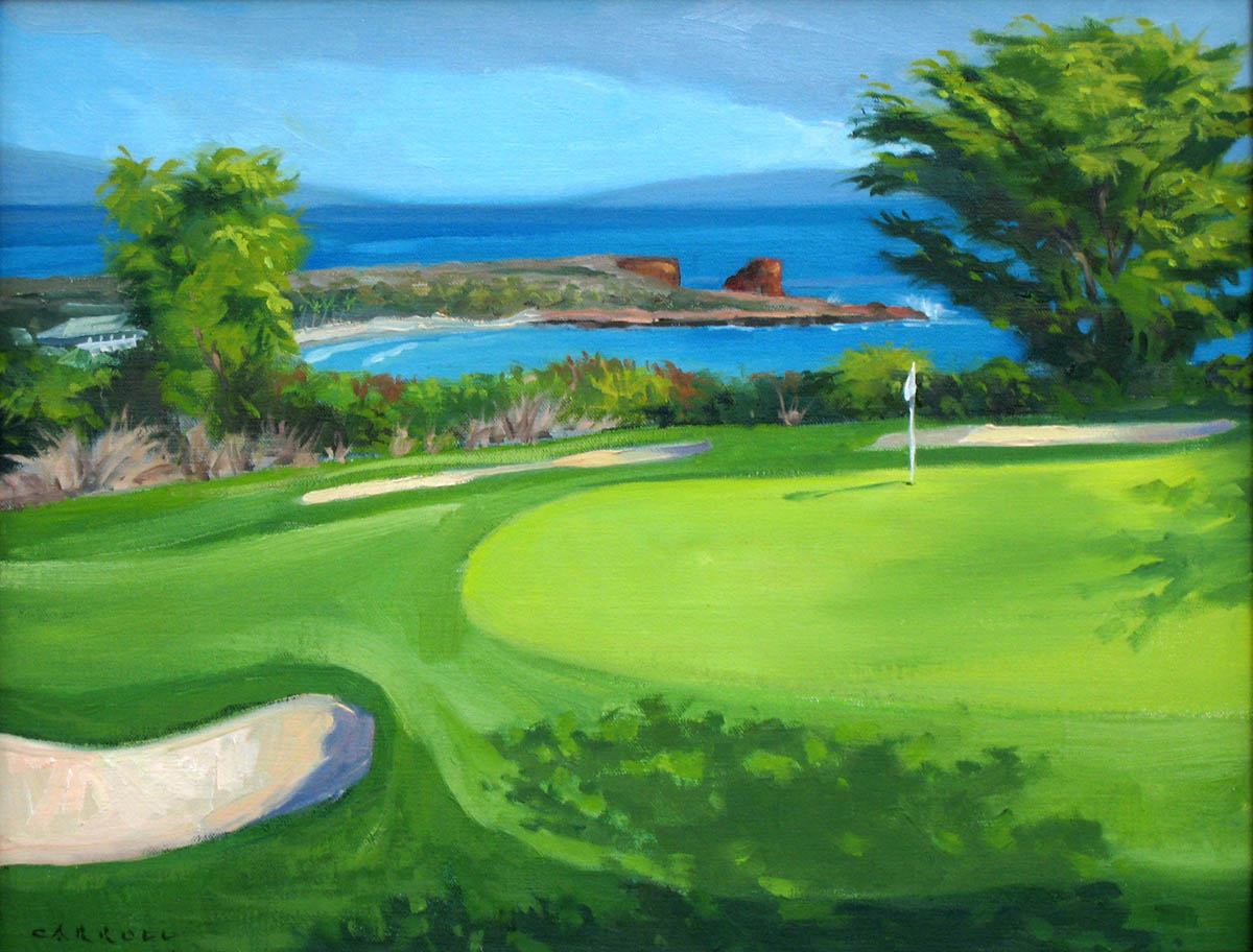 Ready-to-Frame Prints: Mike Carroll "2nd Hole, Manele"