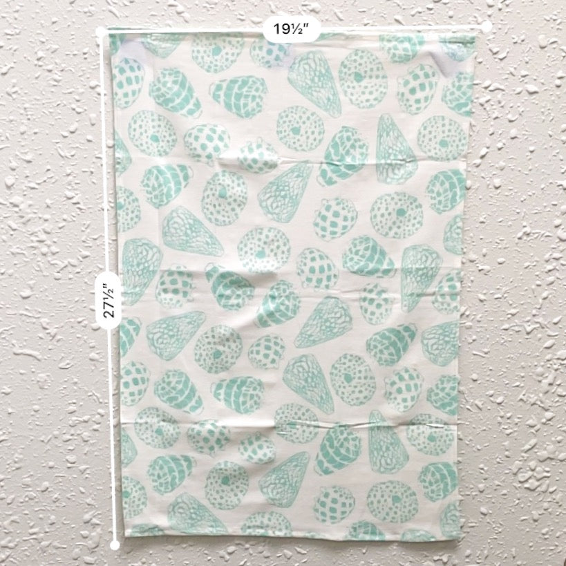 Hinu Rise: Ocean Shells Tea Towel