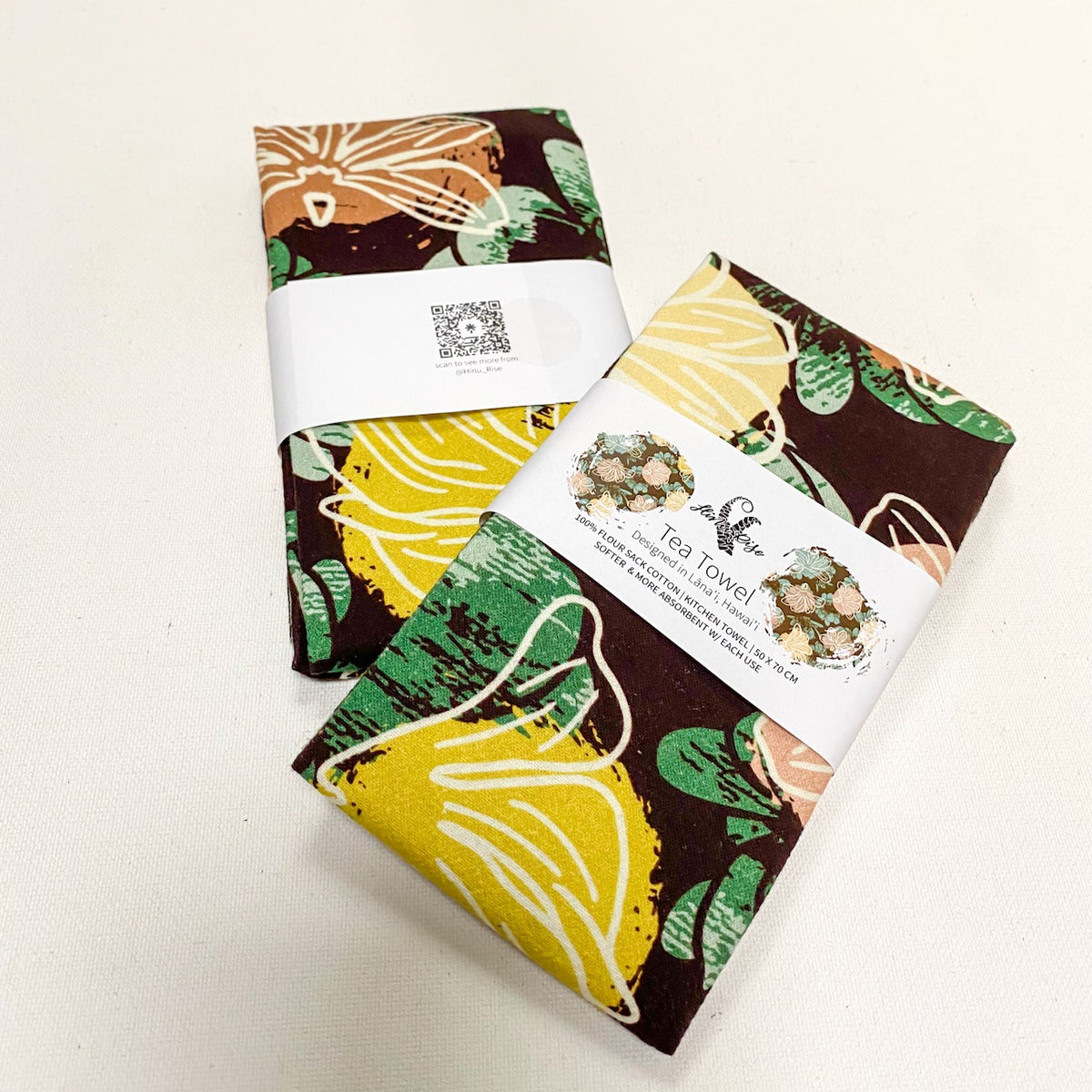 Hinu Rise: Naupaka Hero Tea Towel