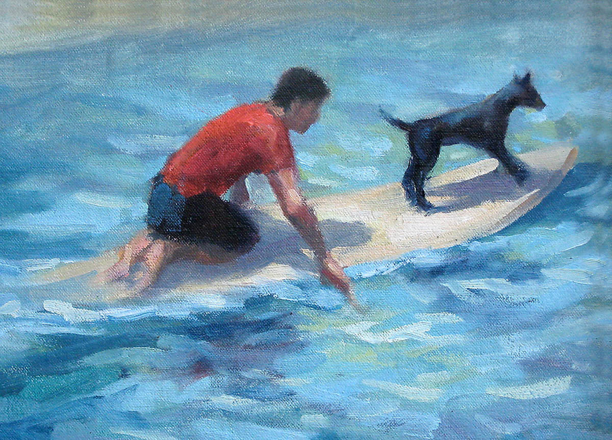 Ready-to-Frame Prints: Mike Carroll "Dog Paddle"