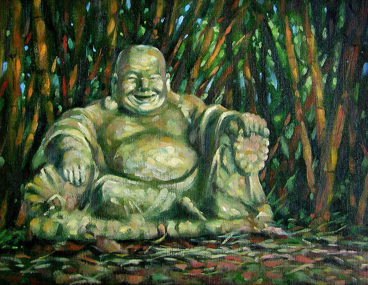 Ready-to-Frame Prints: Mike Carroll "Happy Buddha"