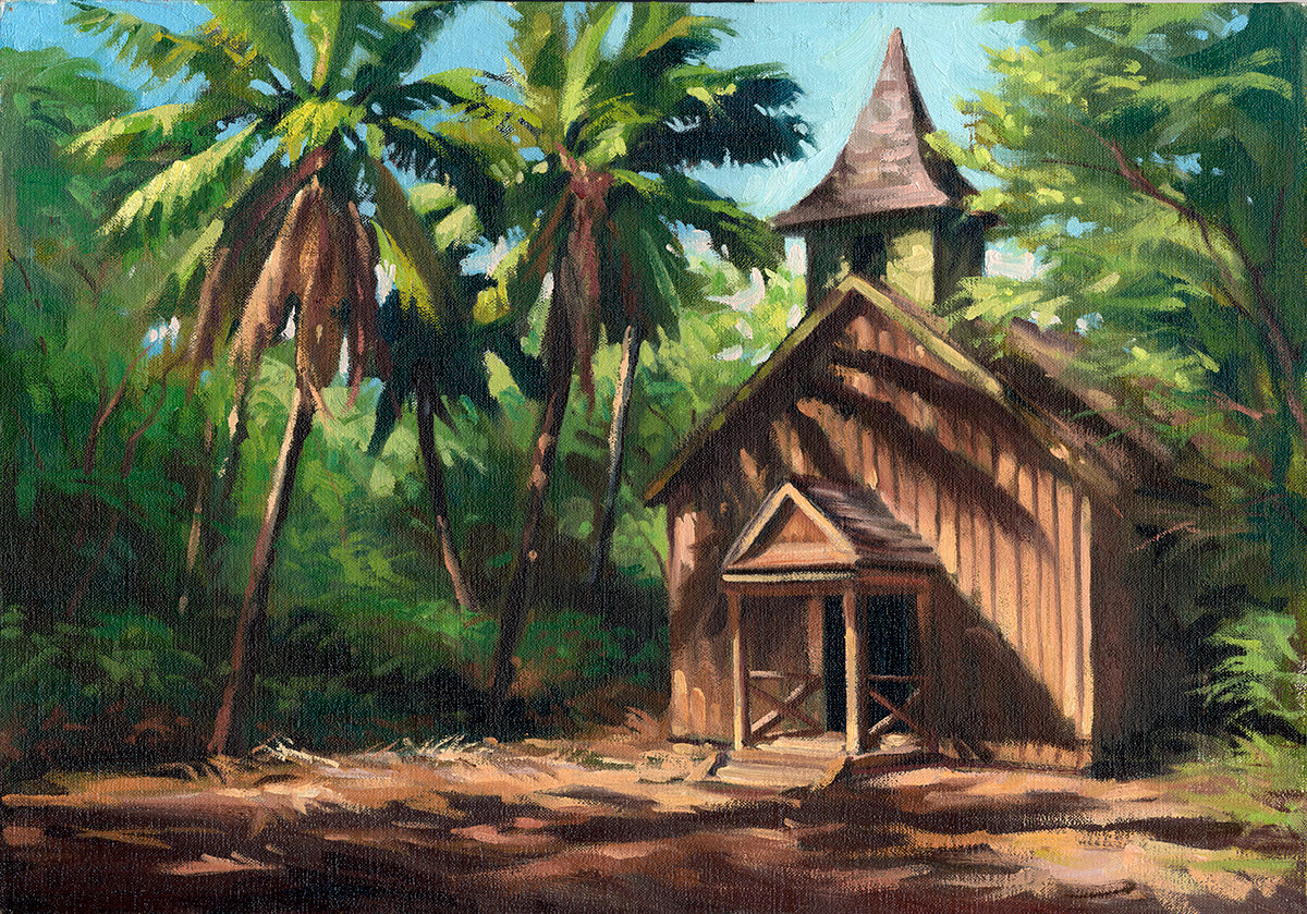 Ready-to-Frame Prints: Mike Carroll "Keomoku Church, Lana'i"
