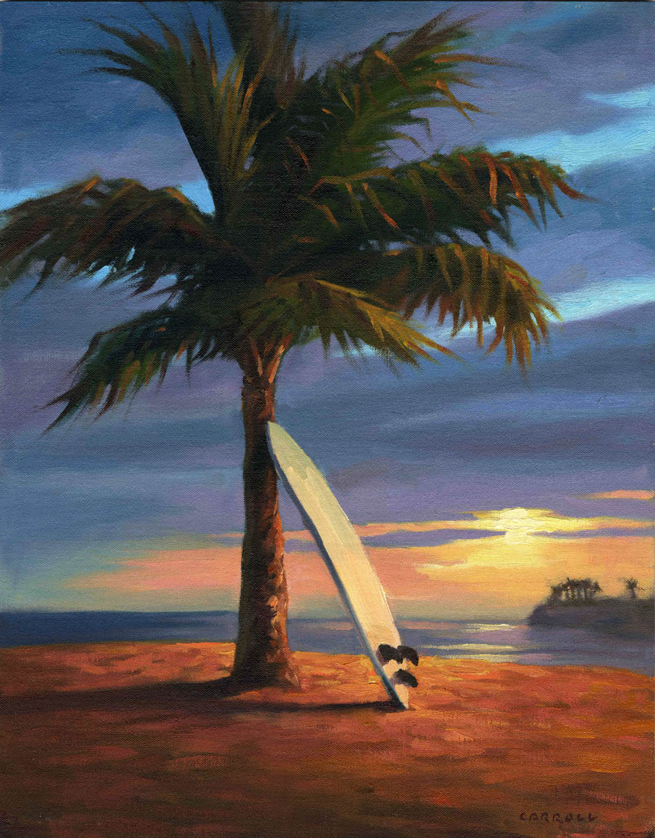 Ready-to-Frame Prints: Mike Carroll "Lana'i Longboard"