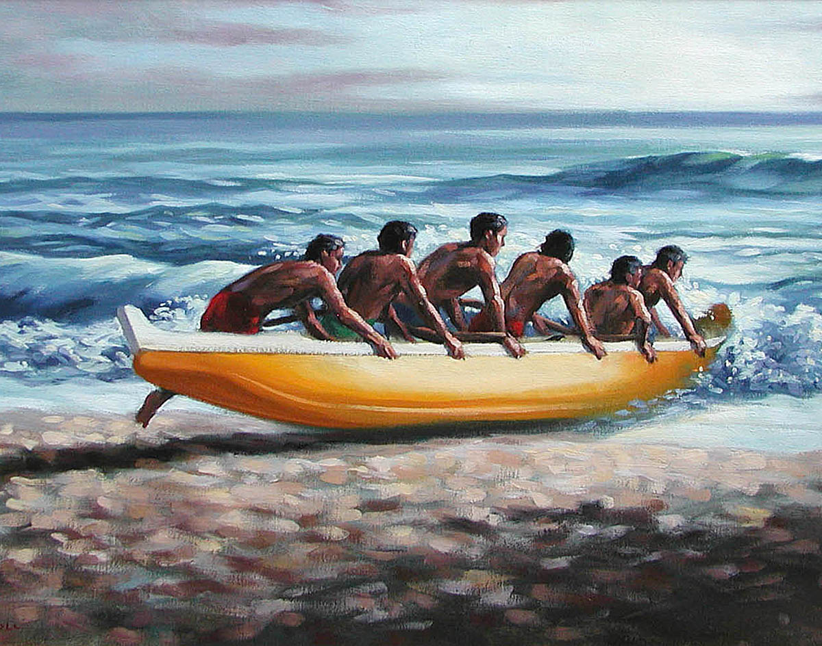 Ready-to-Frame Prints: Mike Carroll "Launching The Canoe"